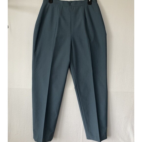 Kasper ASL 2 Piece Pants Suite 12 Short Sleeve Lined Office Career Corp Vintage - Picture 16 of 16